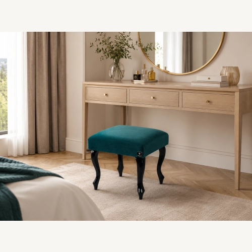 Taboret Pufa Tapicerowana Turkus LPG-0 Rozmiary